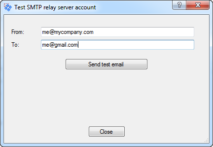 MultiSendcon Test your SMTP Account page