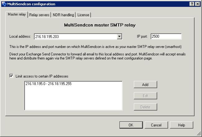 MultiSendcon Master Relay Configuration - click for full size